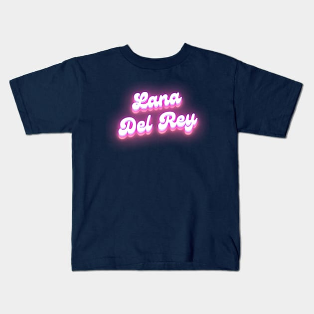 Lana Del Rey - California Summer Kids T-Shirt by Tiger Mountain Design Co.